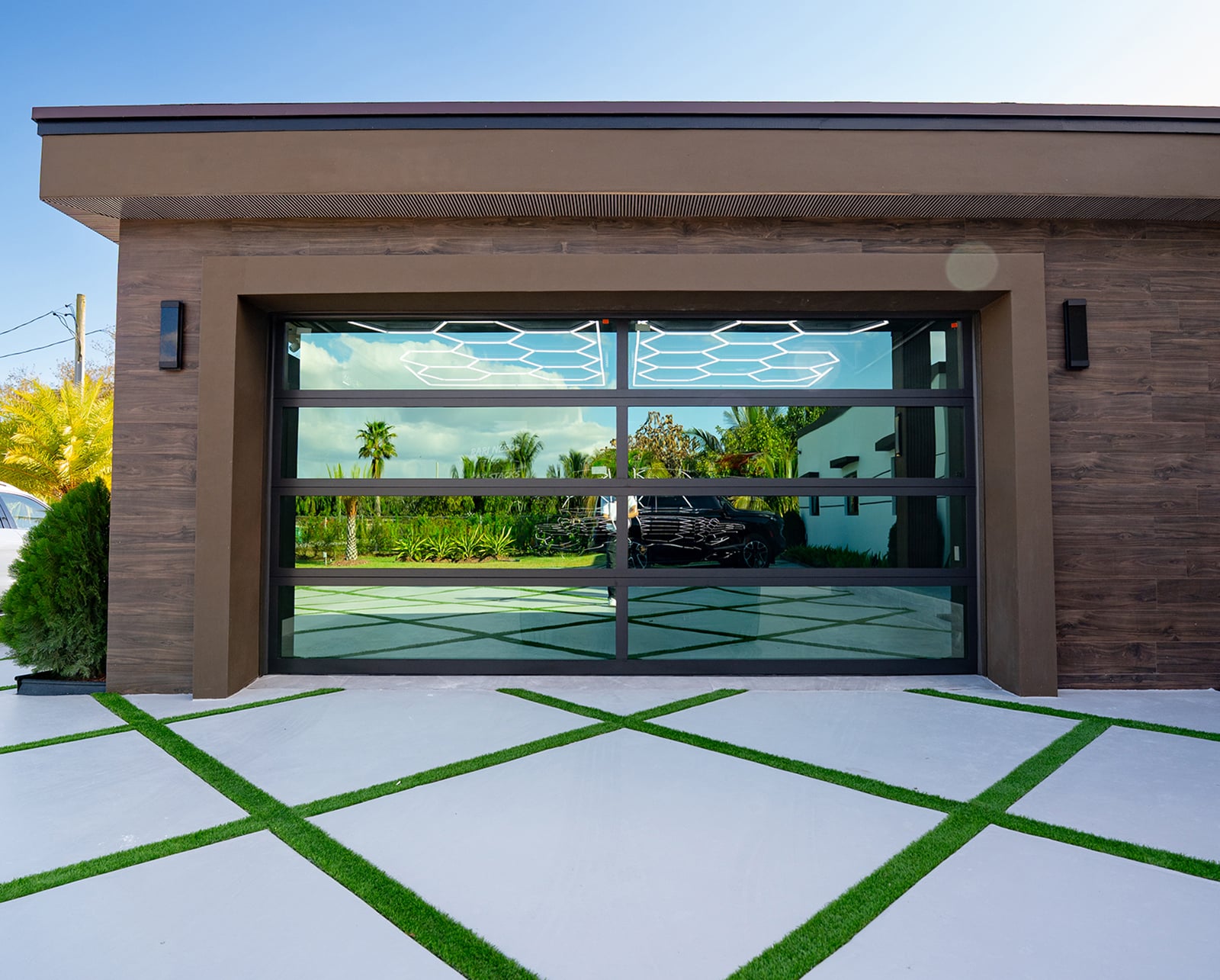 Full-View Glass Garage Doors